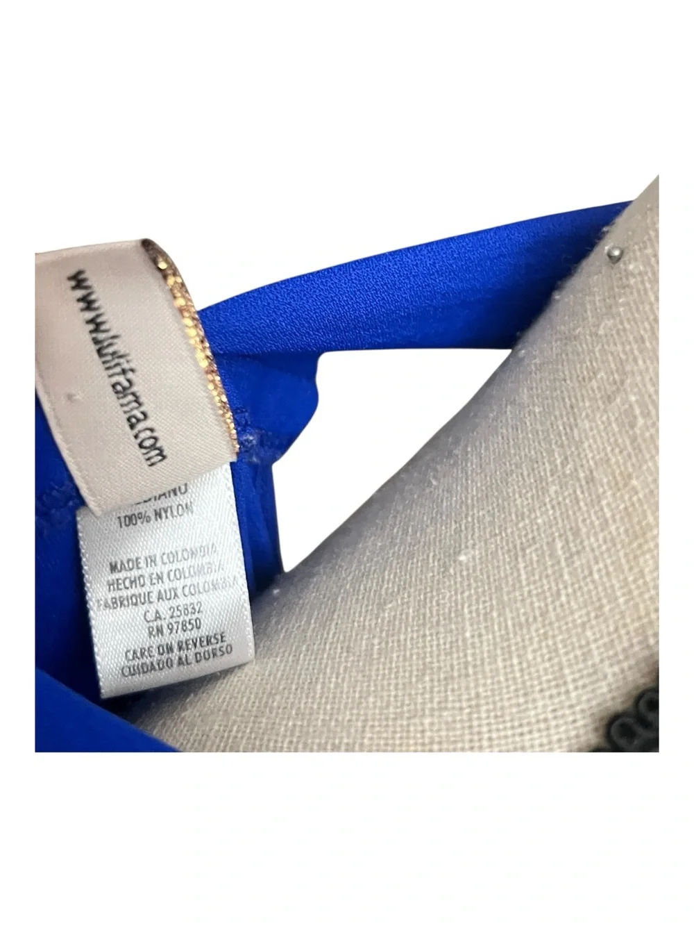 Luli Fama Royal Blue Deep V Swim Coverup Dress Size M
